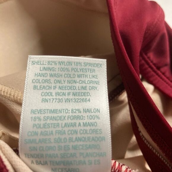 KONA SOL Swimwear, Small, Wine, Ruched, One piece‎ - Picture 11 of 13